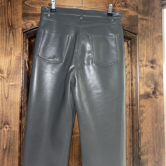 Aritzia the Melina pant leather pant in peppercorn grey - Picture 4 of 6